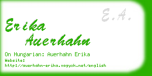 erika auerhahn business card